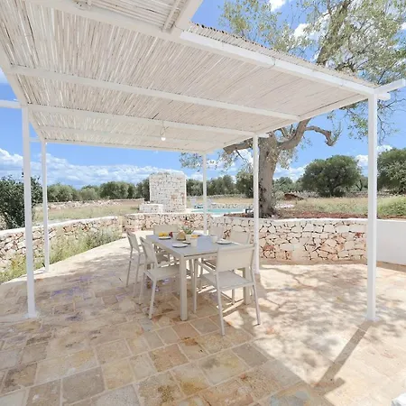 别墅 Trullo White Dream Con Piscina