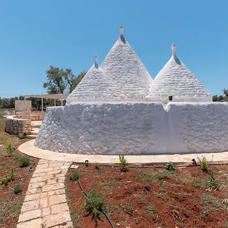Trullo White Dream Con Piscina ヴィラ オストゥーニ
