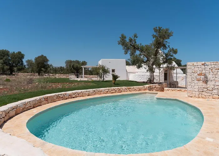 别墅 Trullo White Dream Con Piscina