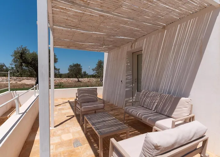 Trullo White Dream Con Piscina 别墅 *