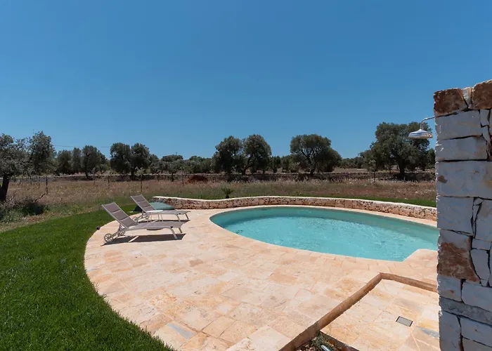 别墅 Trullo White Dream Con Piscina *