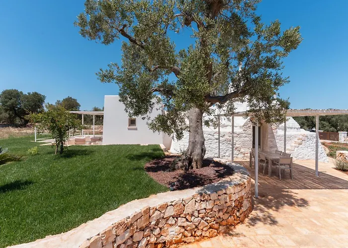 别墅 Trullo White Dream Con Piscina 奥斯图尼